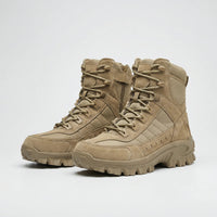 Men's Tactical Boots - High Ankle Lace-Up - Deep Tread Sole