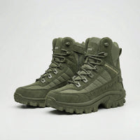 Men's Tactical Boots - High Ankle Lace-Up - Deep Tread Sole