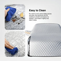 Windshield Cover for Snow - Frost & Sun Shade - Fits Most Cars & SUVs