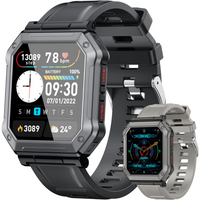 Rugged Smartwatch for Men - Bluetooth Calls & Heart Rate - IP68