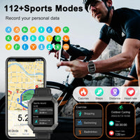 Rugged Smartwatch for Men - Bluetooth Calls & Heart Rate - IP68