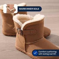 Barefoot Boots - Waterproof Plush Lined Winter Boots - Non-Slip Sole