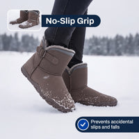 Barefoot Boots - Waterproof Plush Lined Winter Boots - Non-Slip Sole