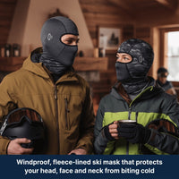 Windproof Balaclava - Fleece-Lined - For Bike and Motorcycle