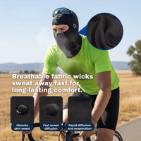 Windproof Balaclava - Fleece-Lined - For Bike and Motorcycle