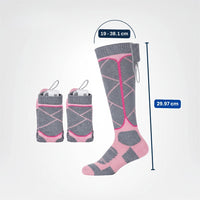 Heated Socks - Rechargeable Battery - 3 Warmth Levels