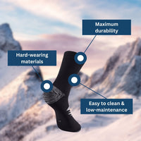 Waterproof Socks - Breathable Hiking Socks with Membrane - Crew Length