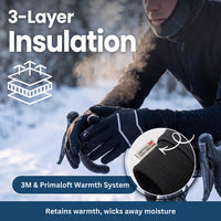 ThermoPro Winter Gloves - Waterproof & Windproof - Touchscreen Thumb & Index Finger