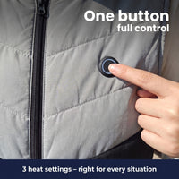 Heated Vest - 4 Heating Zones & One-Button Control - S to XXL