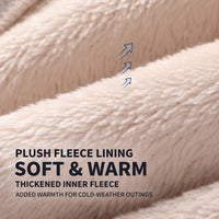 Fleece Balaclava Hood - 3-in-1 Face Cover & Neck Warmer - Plush Lined