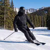 Ski Jacket - Unisex Hooded Snow Jacket - Full Zip with Zip Pockets