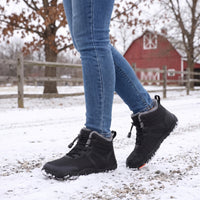 Womens Winter Boots - Wide Toe Box Plush Lined - Quick Lace