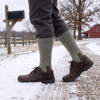 Wool Socks - Thermal Plush Lined Mid-Calf Socks - 3 Pairs