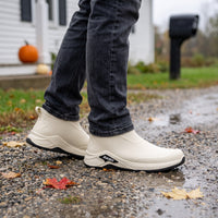 Rain Boots for Men - Short Waterproof Ankle Boots - Cotton-Lined Option