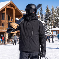 Ski Jacket - Unisex Hooded Snow Jacket - Full Zip with Zip Pockets