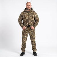 Camo Jacket for Men - Waterproof Fleece Lined Softshell - Hooded