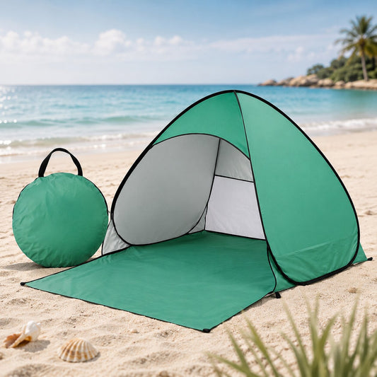 Pop-Up Beach Tent - UPF 50+ Sun Protection - Sets Up in Seconds