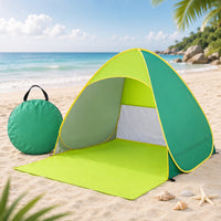 Pop-Up Beach Tent - UPF 50+ Sun Protection - Sets Up in Seconds
