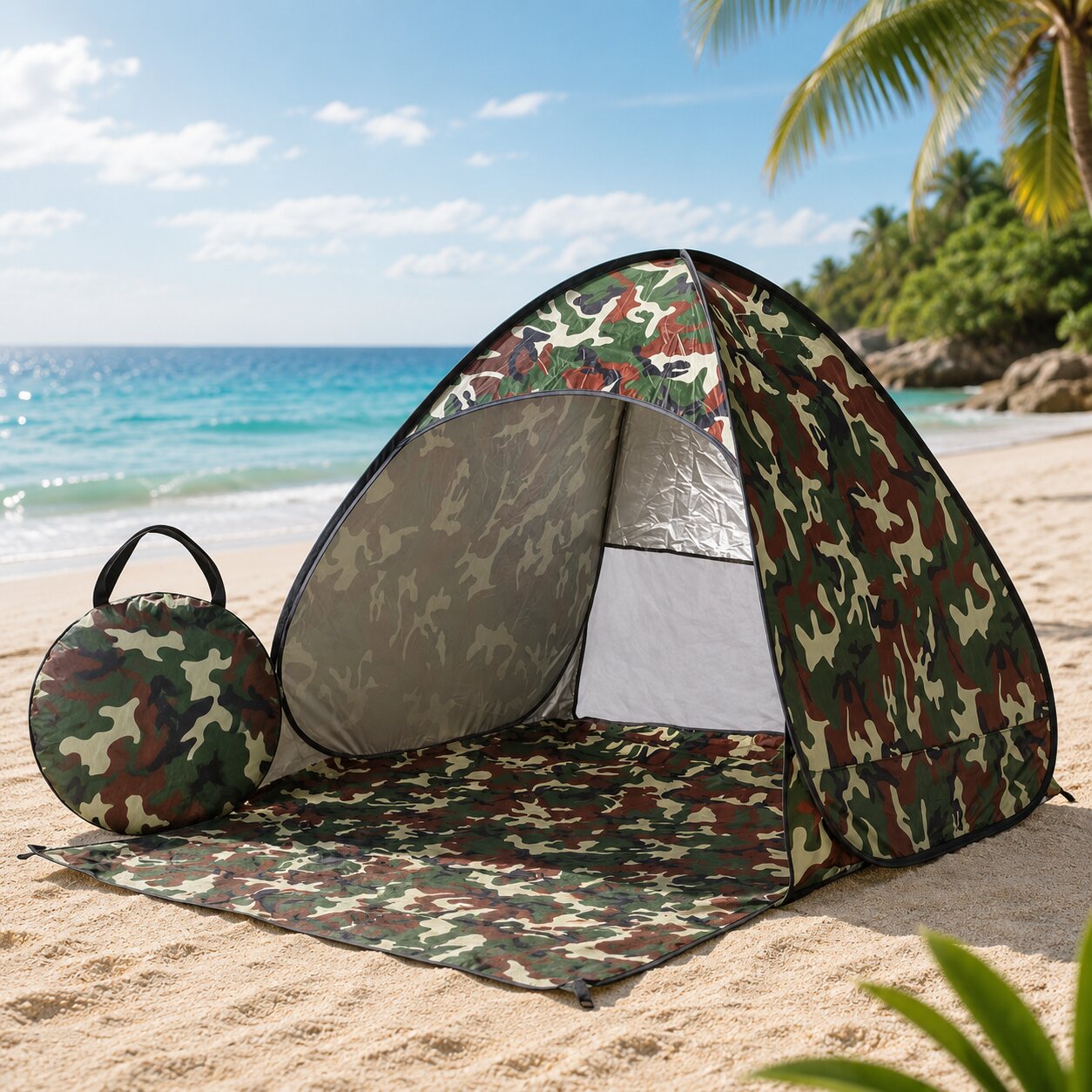 Pop-Up Beach Tent - UPF 50+ Sun Protection - Sets Up in Seconds