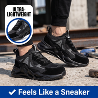 Lightweight Safety Sneakers - Puncture-Proof Work Shoes - Impact-Resistant Toe