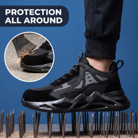 Lightweight Safety Sneakers - Puncture-Proof Work Shoes - Impact-Resistant Toe