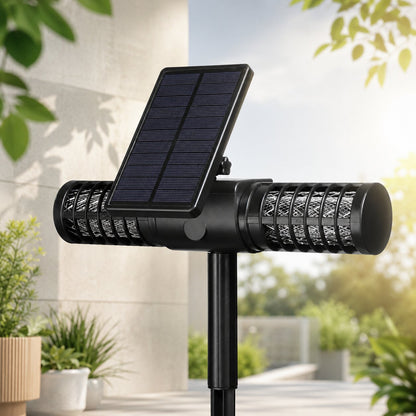 Solar Mosquito Lamp Outdoor - Bug Zapper Ground Stake - Waterproof UV