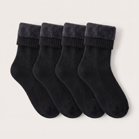 Thermal Socks 2 Pairs - Fleece Lined Socks  - Moisture Wicking
