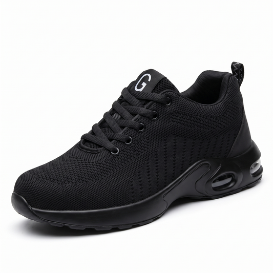 Steel Toe Shoes - Air Cushion Work Sneakers - Breathable & Puncture-Proof