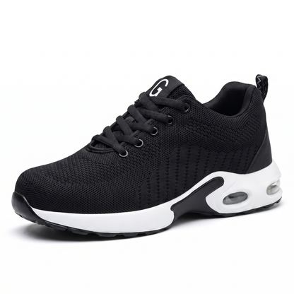 Steel Toe Shoes - Air Cushion Work Sneakers - Breathable & Puncture-Proof