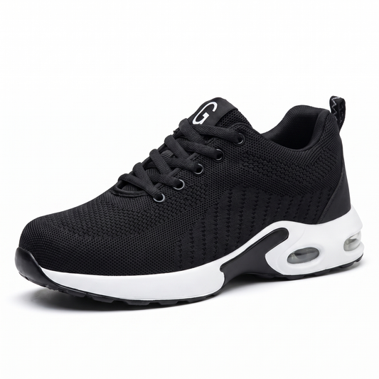 Steel Toe Shoes - Air Cushion Work Sneakers - Breathable & Puncture-Proof