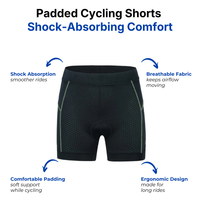 Women’s Cycling Shorts – Padded – Shock-Absorbing Comfort