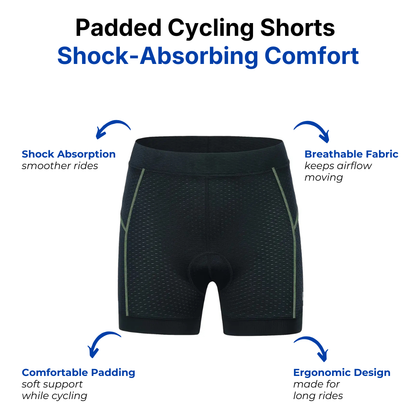 Women’s Cycling Shorts – Padded – Shock-Absorbing Comfort