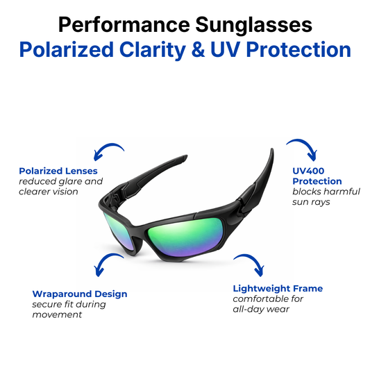 Men’s Performance Sunglasses – Polarized Clarity & UV Protection