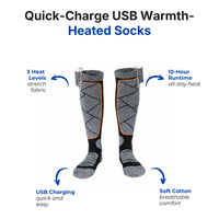 Heated Socks – Quick-Charge USB Warmth for Skiing & Winter