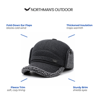 Men's Warm Trapper Cap - Thickened Fleece Ear Protection - Winter