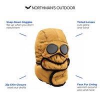 Windproof Balaclava - Adjustable Face Mask Hood for Cold Weather