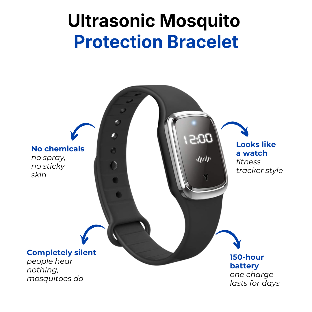 Ultrasonic Mosquito Bracelet for Chemical-Free Outdoor Protection