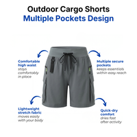 Women’s Outdoor Cargo Shorts – Multiple Pockets – Casual Utility Shorts
