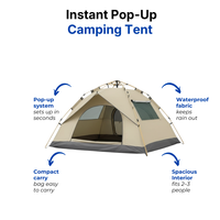 Instant Pop-Up Camping Tent for 2–3 People