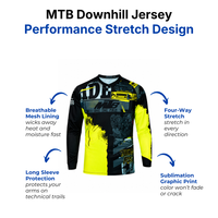 MTB Downhill Jersey – Long Sleeve – Performance Stretch Design