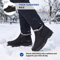 Men's Orthopedic Winter Boots - Cushioned Sole - Warm Fleece Lined