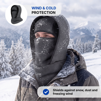 Thermal Balaclava Ski Mask - Fleece Windproof - Full Face Cover
