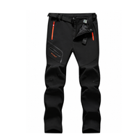 Men's Thermal Cargo Pants - Multi-Pocket - Belt Loops - Winter Outdoor