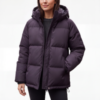 Women's Puffer Jacket - Waterproof & Windproof - Lightweight with Hood