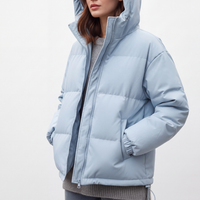 Women's Puffer Jacket - Waterproof & Windproof - Lightweight with Hood