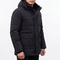Men's Winter Jacket - Waterproof & Windproof - Removable Hood