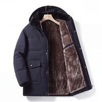 Men's Winter Jacket - Waterproof & Windproof - Removable Hood