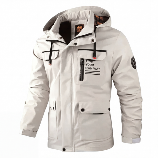 Men's Winter Jacket - Waterproof & Windproof - Removable Hood