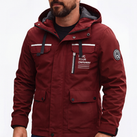 Men's Winter Jacket - Waterproof & Windproof - Removable Hood