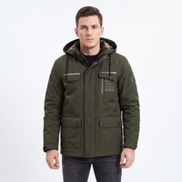 Men's Winter Jacket - Waterproof & Windproof - Removable Hood